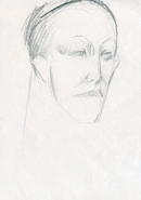 Portraitskizze - 14x21cm - Bleistift - 1992